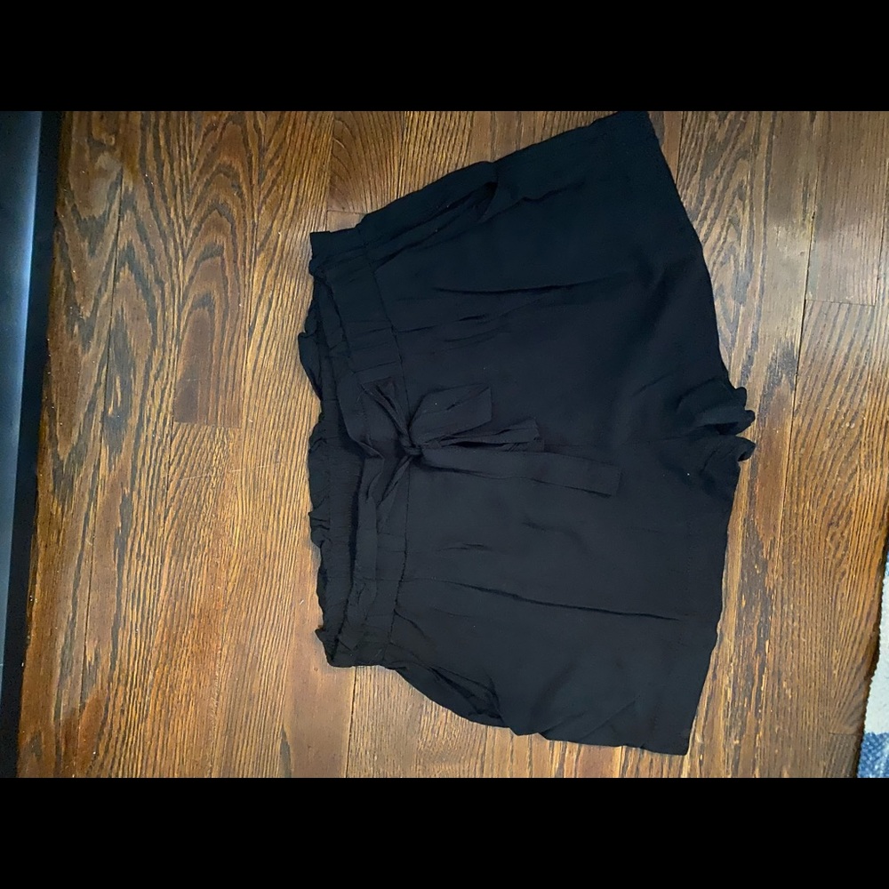Black flowy shorts